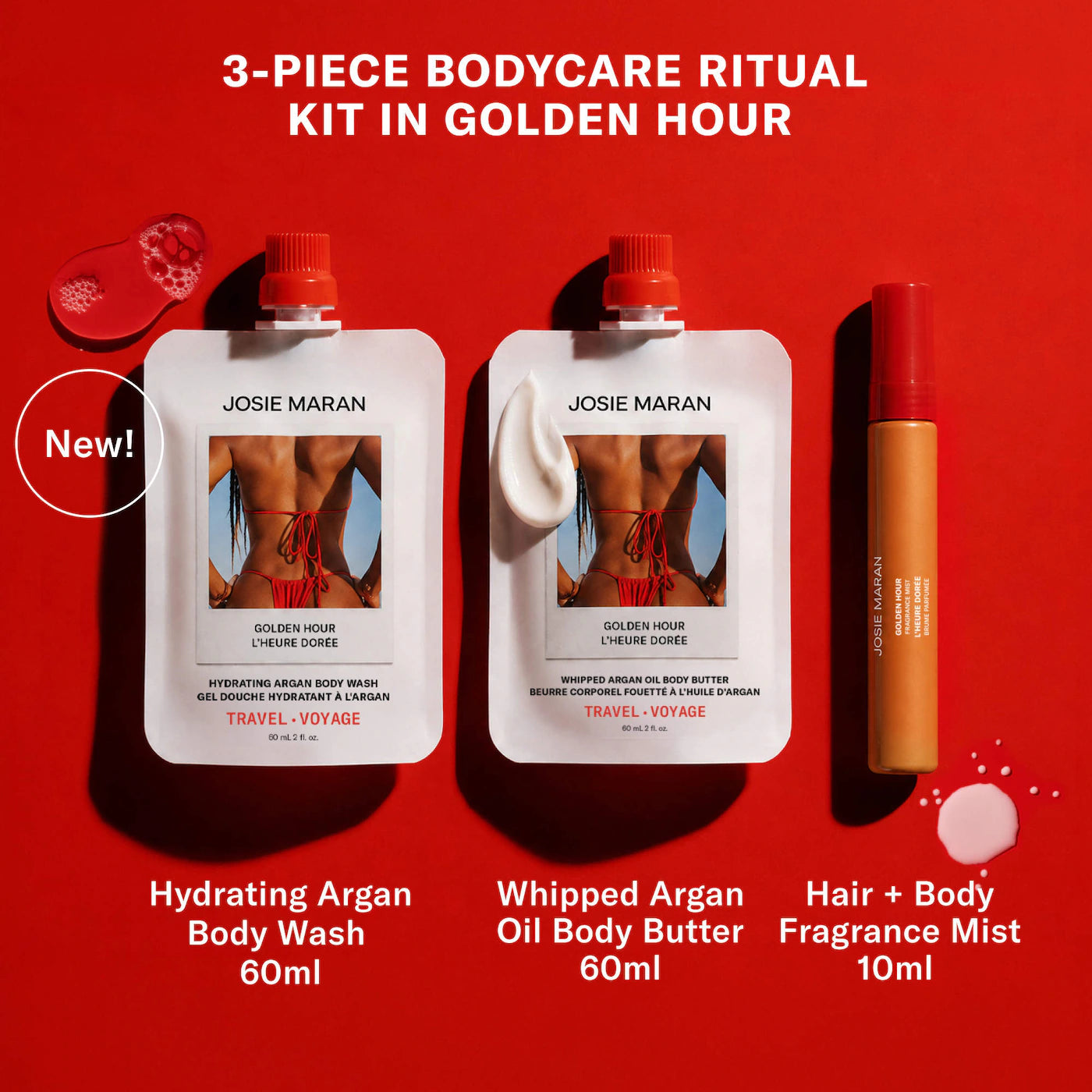 JOSIE MARAN Golden Hour Mini Bodycare Ritual Gift Set for Hydration *PRE ORDER*