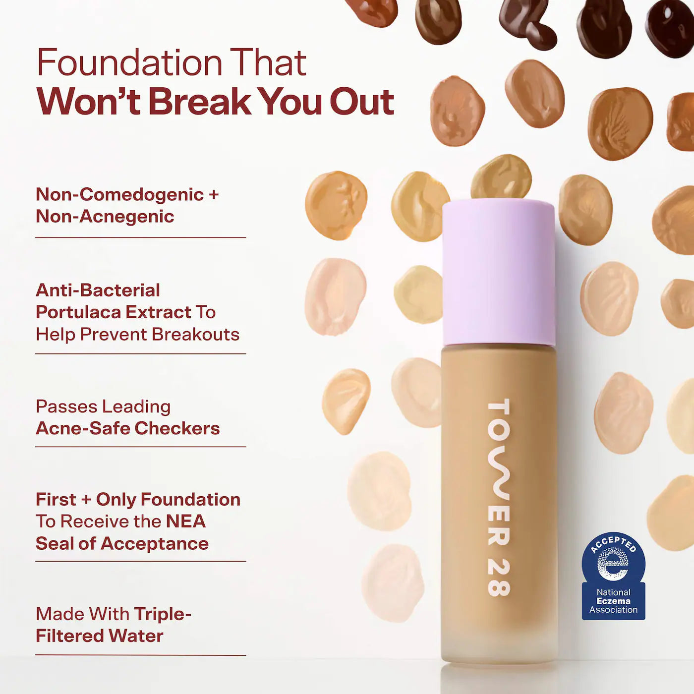 TOWER 28 Swipe Serum Non-Acnegenic Foundation with Medium Buildable Coverage *PRE ORDER*