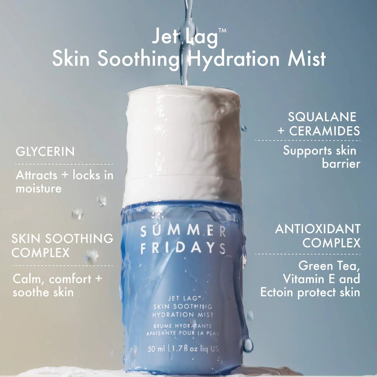 SUMMER FRIDAYS Jet Lag Skin Soothing Hydration Mist