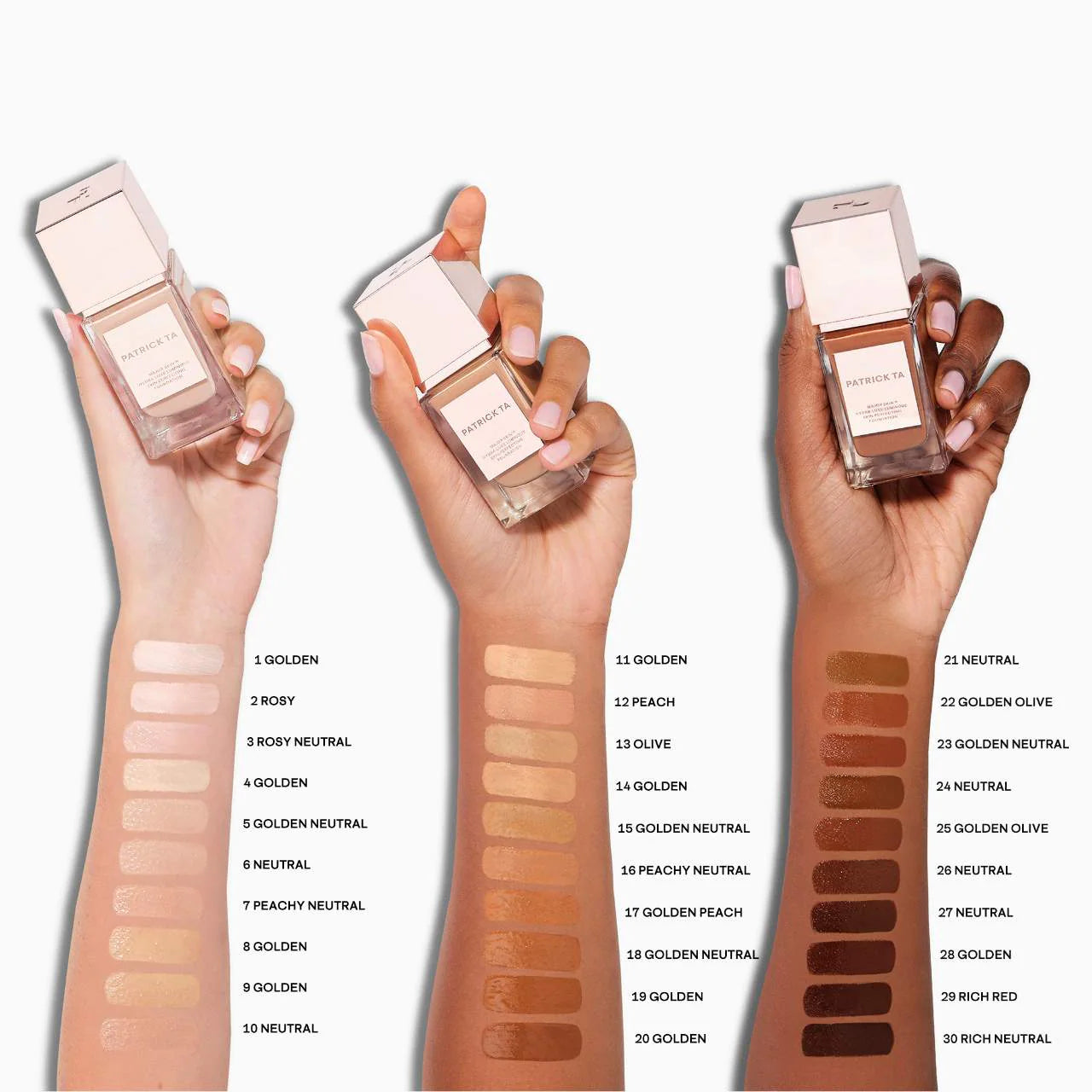 PATRCK TA Major Skin Hydra-Luxe Luminous Skin Perfecting Foundation For Natural Glow