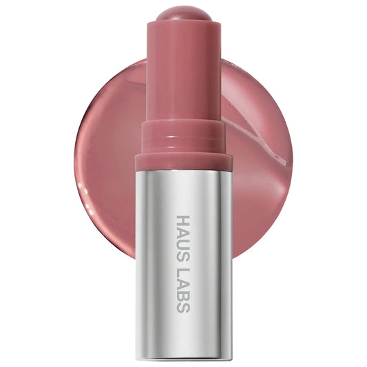 HAUS LABS Color Fuse Longwear Hydrating Glassy Lip + Cheek Blush Balm Stick