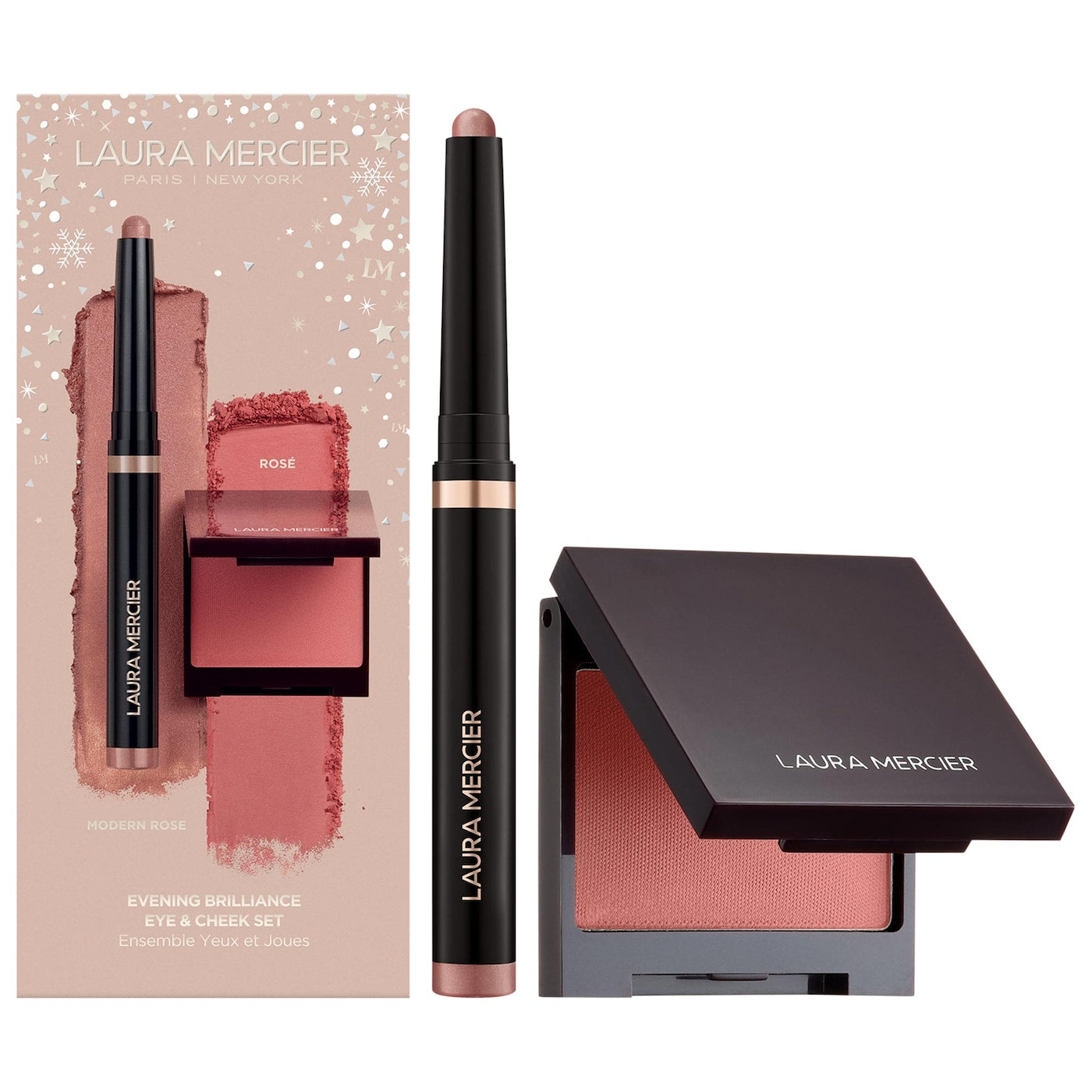 LAURA MERCIER Evening Brilliance Caviar Eyeshadow and Blush Se