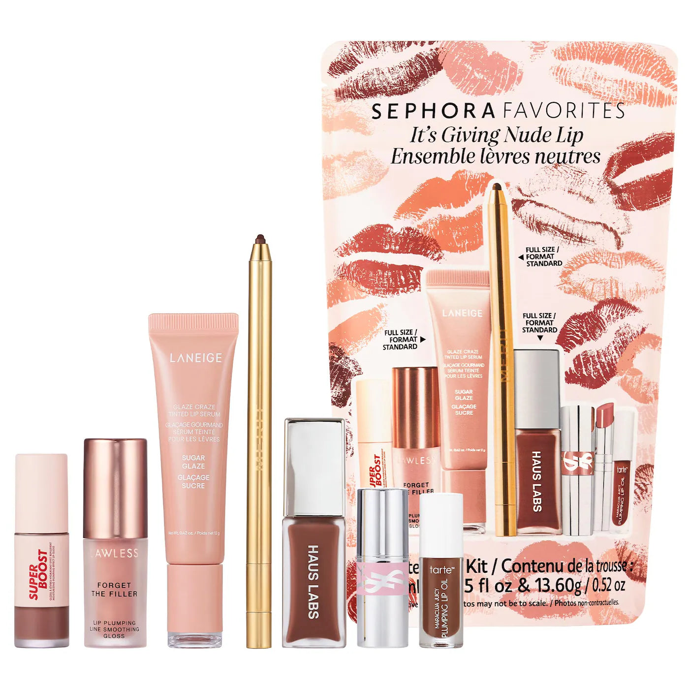 SEPHORA FAVORITES It's Giving Nude Lip Makeup Value Set