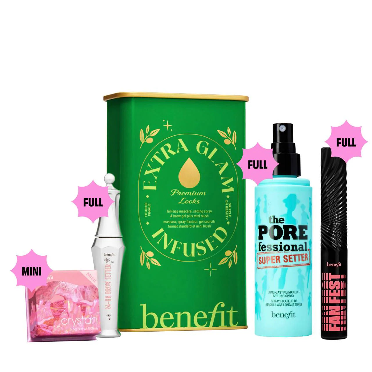 BENEFIT COSMETICS Extra Glam Infused Full-Face Beauty Kit