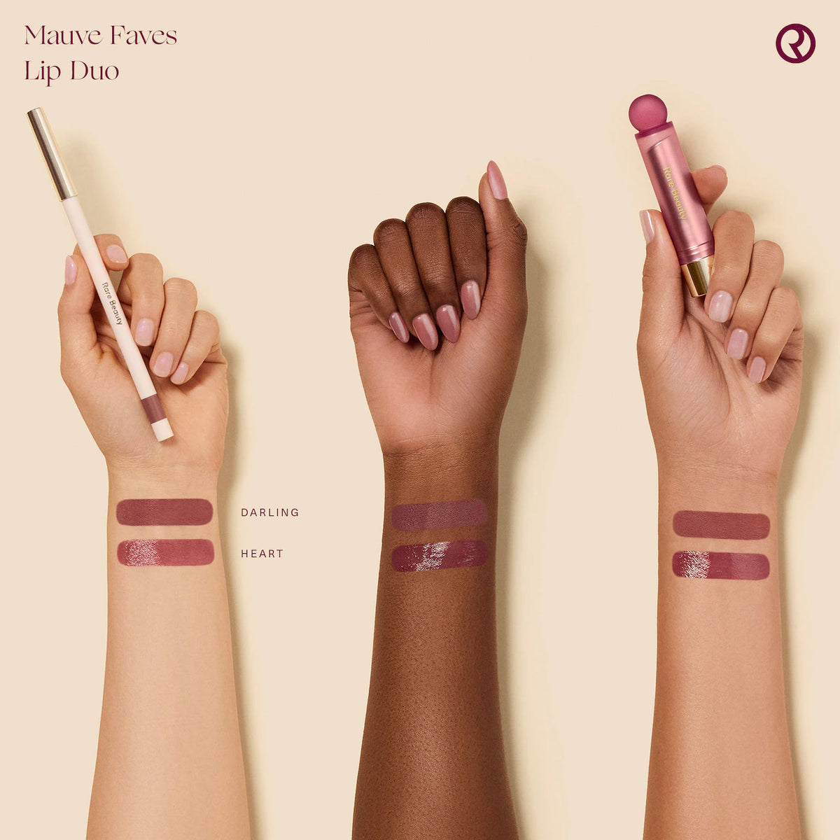 RARE BEAUTY Mauve Faves Lip Duo Makeup Gift Set *PRE ORDER*