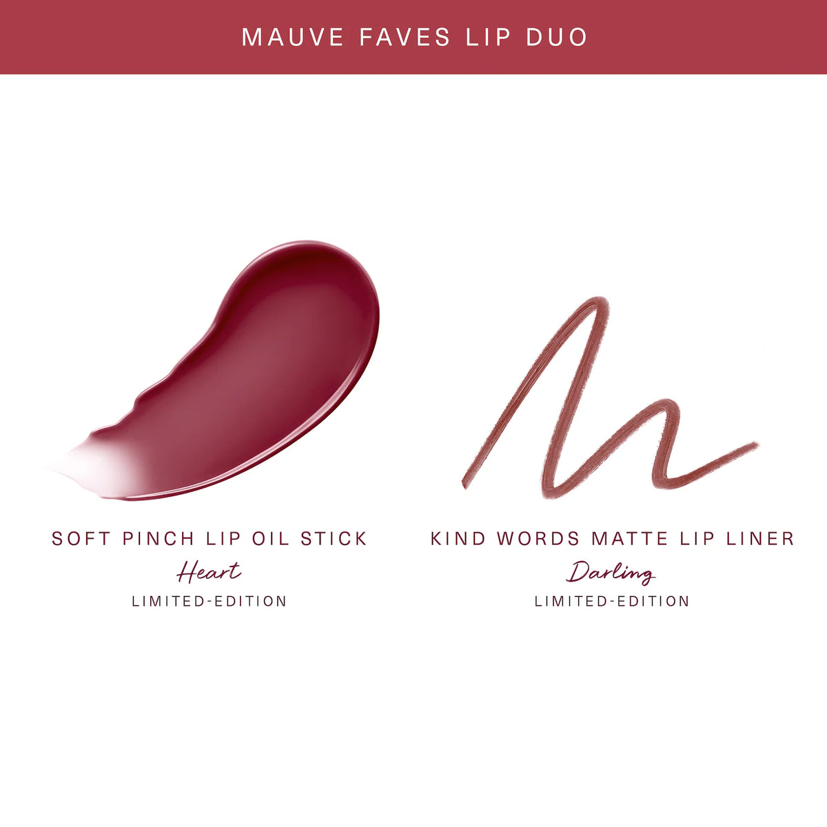 RARE BEAUTY Mauve Faves Lip Duo Makeup Gift Set *PRE ORDER*