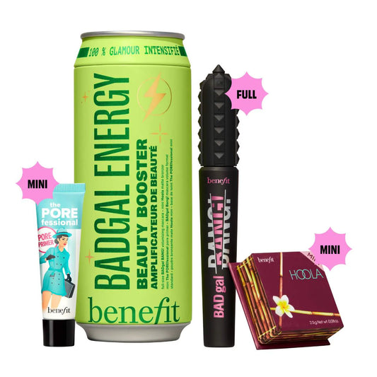 BENEFIT BADgal Energy: Mascara, Pore Primer & Bronzer Trio