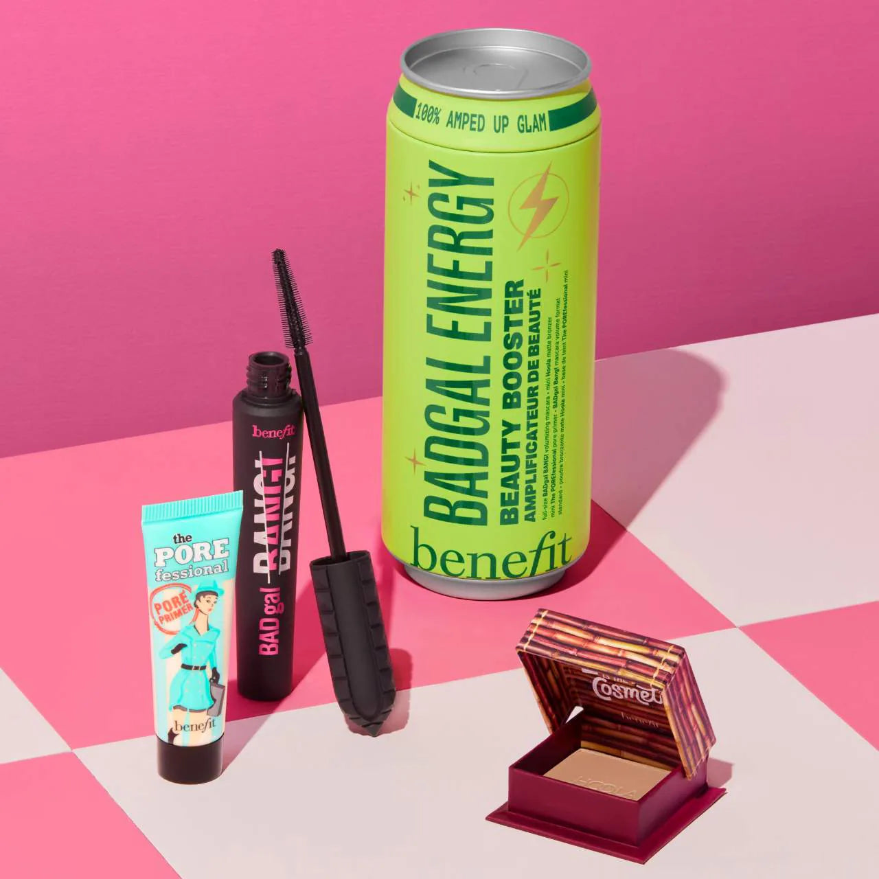 BENEFIT BADgal Energy: Mascara, Pore Primer & Bronzer Trio