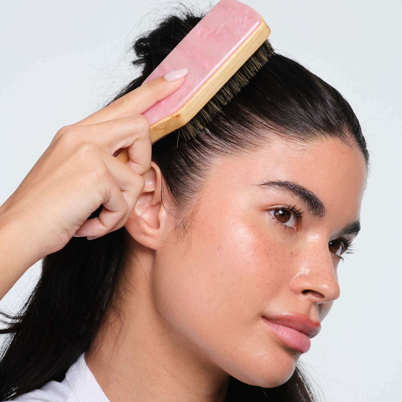 EMI JAY Mini Boar Bristle Hair Brush in Pink Sugar *PRE ORDER*