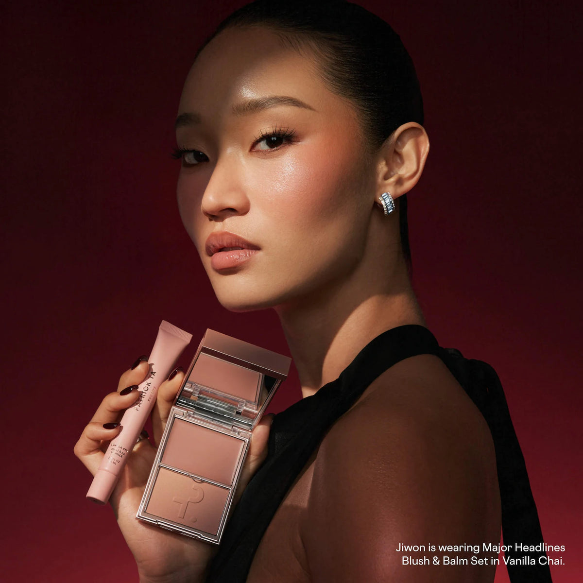 PATRICK TA Major Headlines Double-Take Crème & Powder Blush Duo & Lip Balm Makeup Gift Set *PRE ORDER*