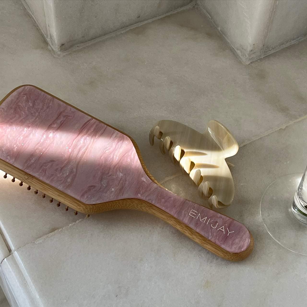 EMI JAY Bamboo Paddle Hair Brush in Pink Sugar *PRE ORDER*