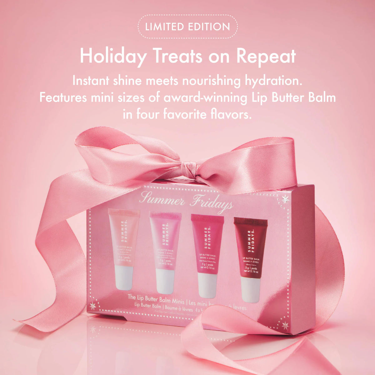 SUMMER FRIDAYS The Lip Butter Balm Minis - Pink Set *PRE ORDER*