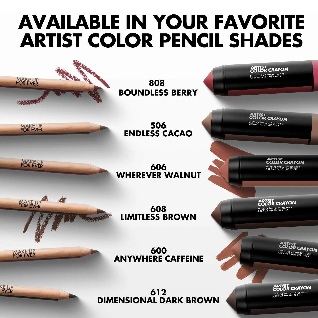 MAKE UP FOR EVER Artist Color Crayon Waterproof Multi-Use Stick *PRE ORDER*