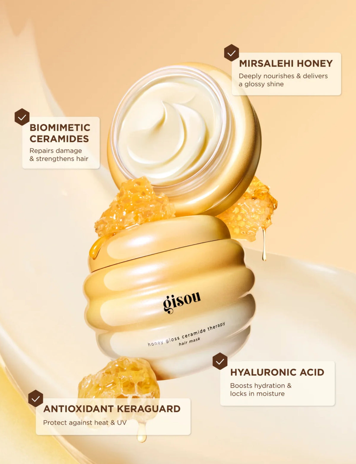 GISOU HONEY GLOSS HAIR ROUTINE