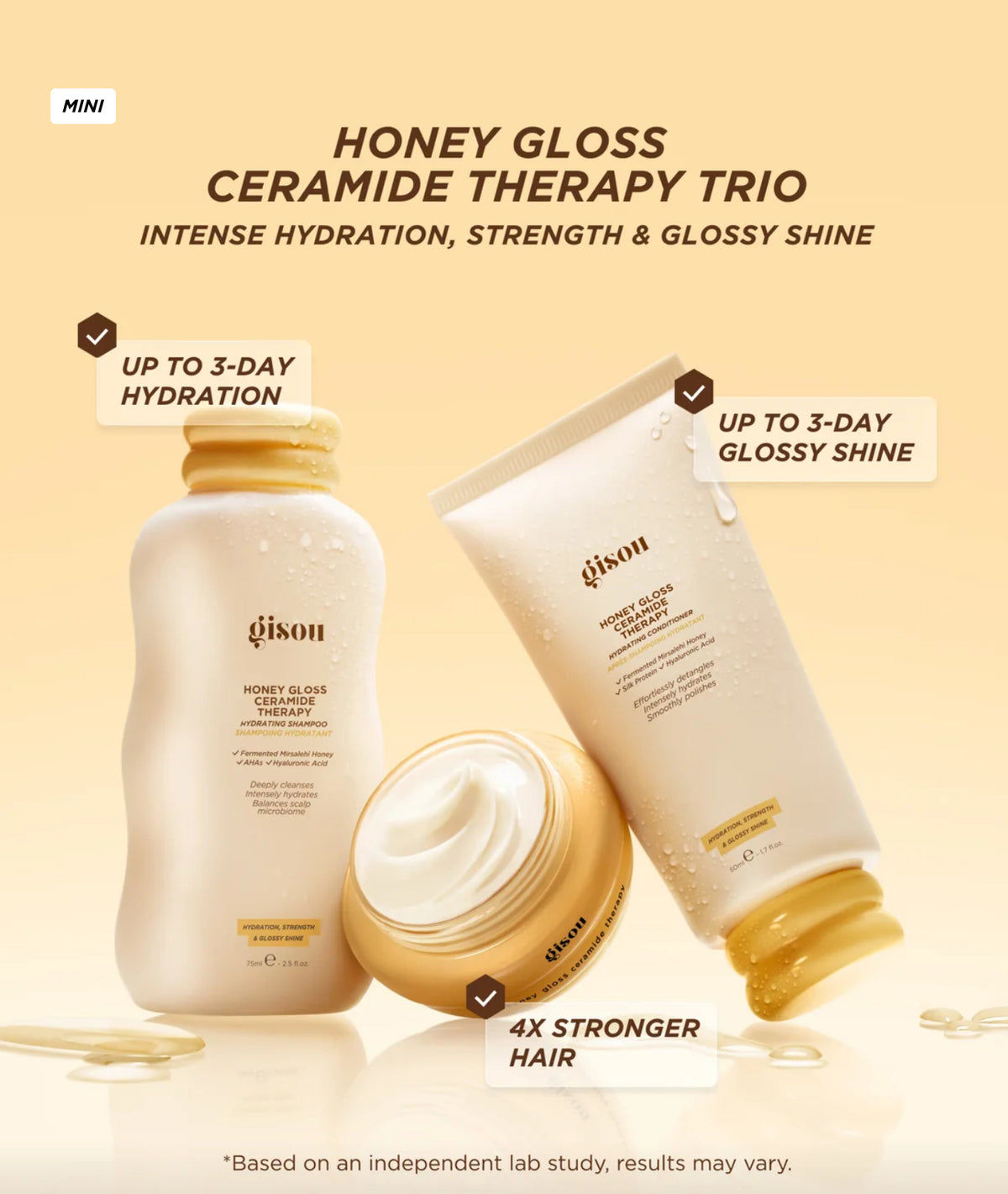 GISOU MINI HAIR THERAPY TRIO