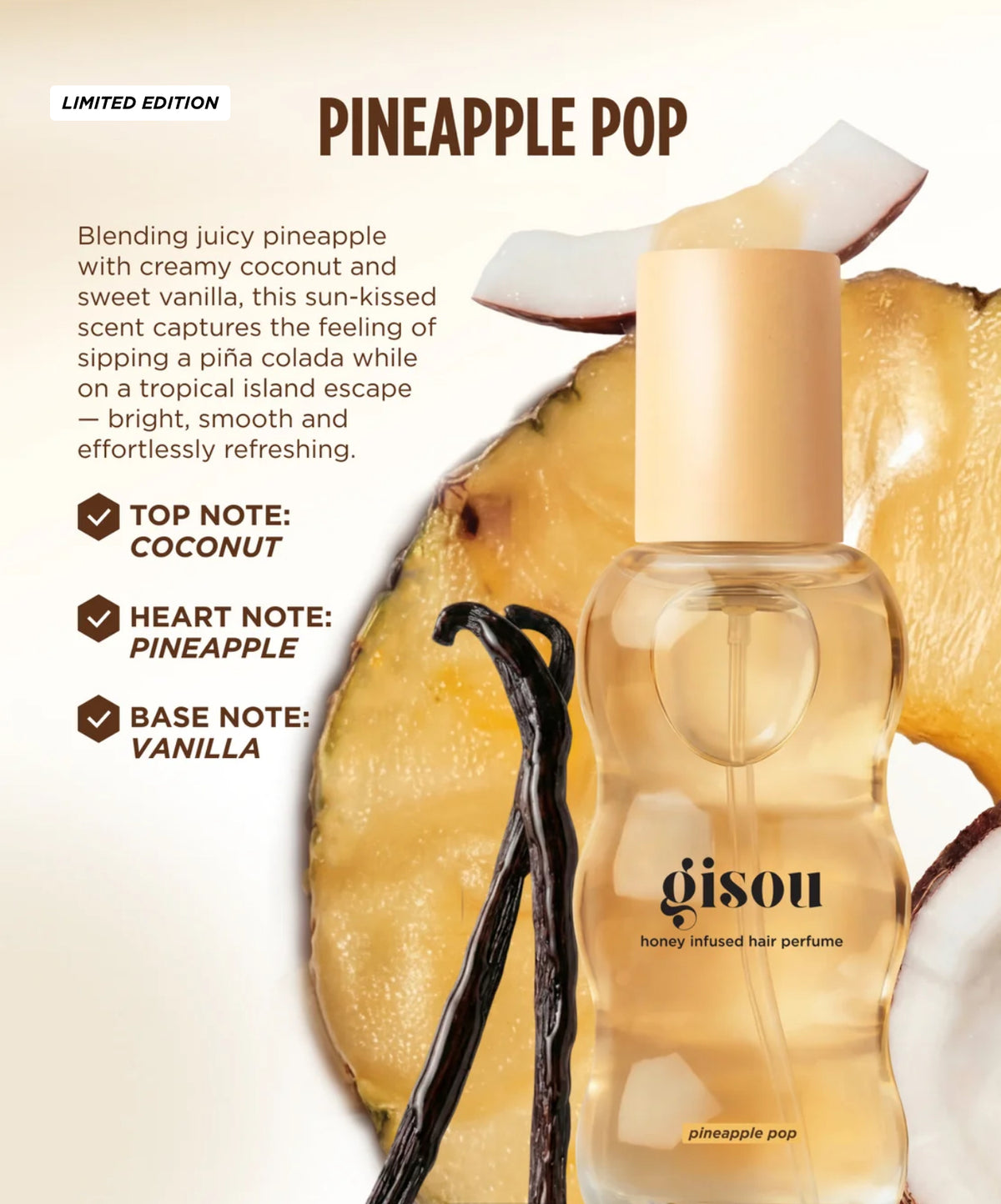 GISOU HONEY INFUSED HAIR PERFUME - LIMITED EDITION - Pineapple pop