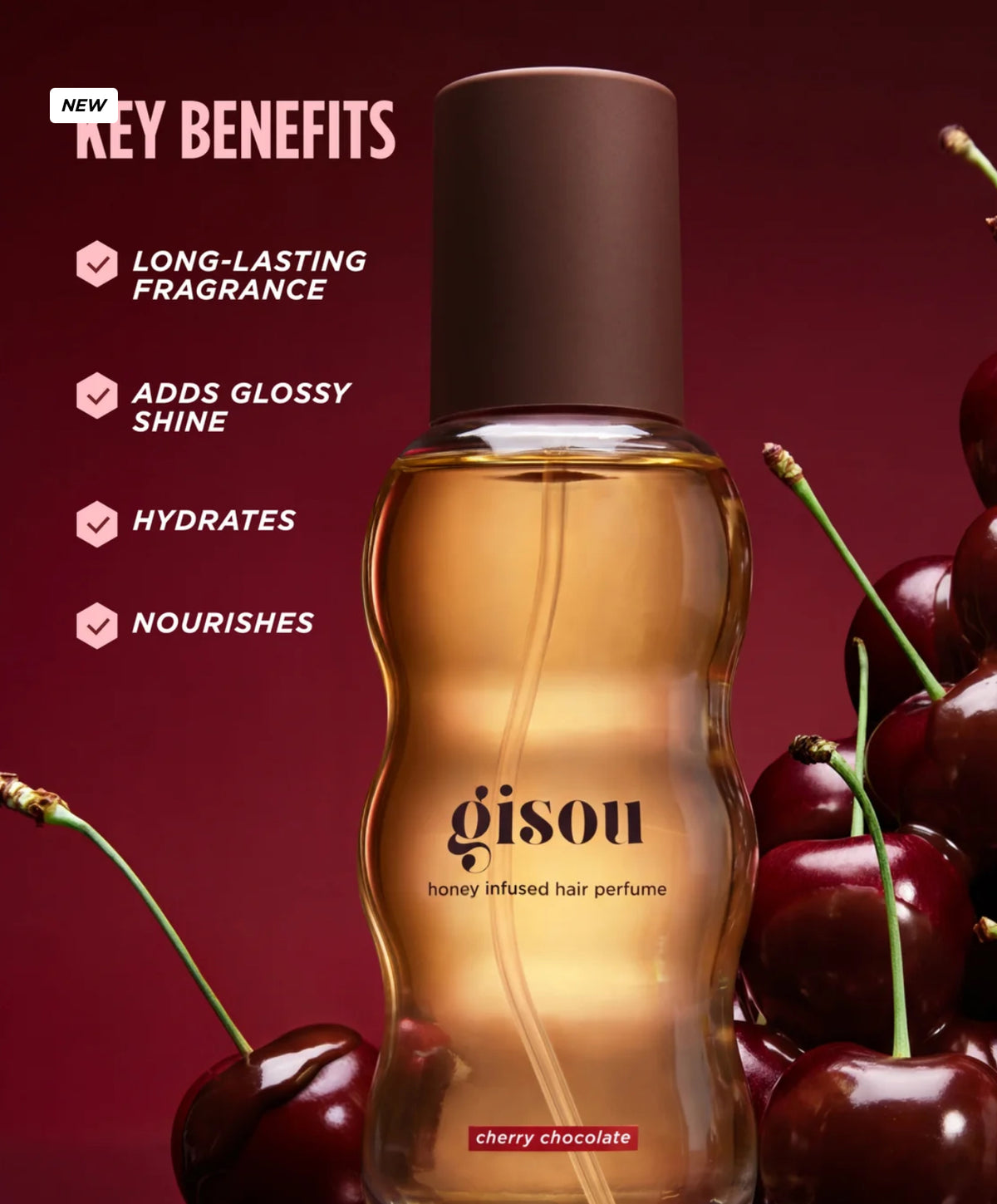 GISOU HONEY INFUSED HAIR PERFUME - FALL COLLECTION - CHERRY CHOCOLATE *PRE ORDER*