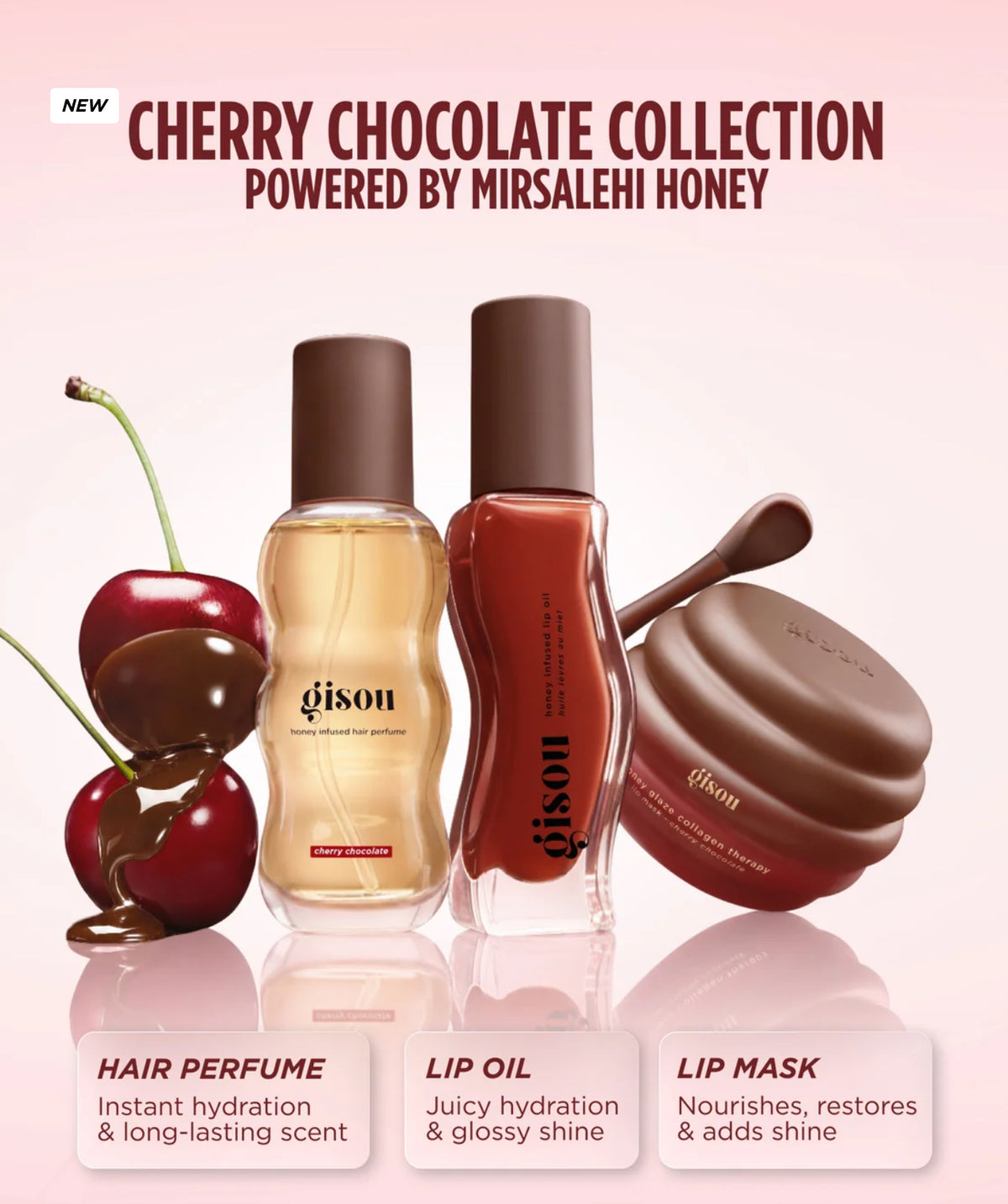 GISOU HONEY INFUSED HAIR PERFUME - FALL COLLECTION - CHERRY CHOCOLATE *PRE ORDER*