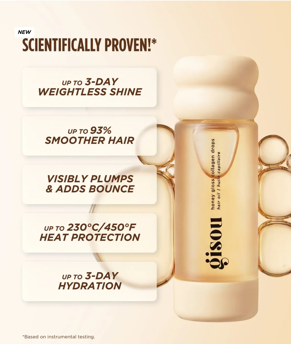 GISOU HONEY GLOSS COLLAGEN DROPS HAIR OIL *PRE ORDER*