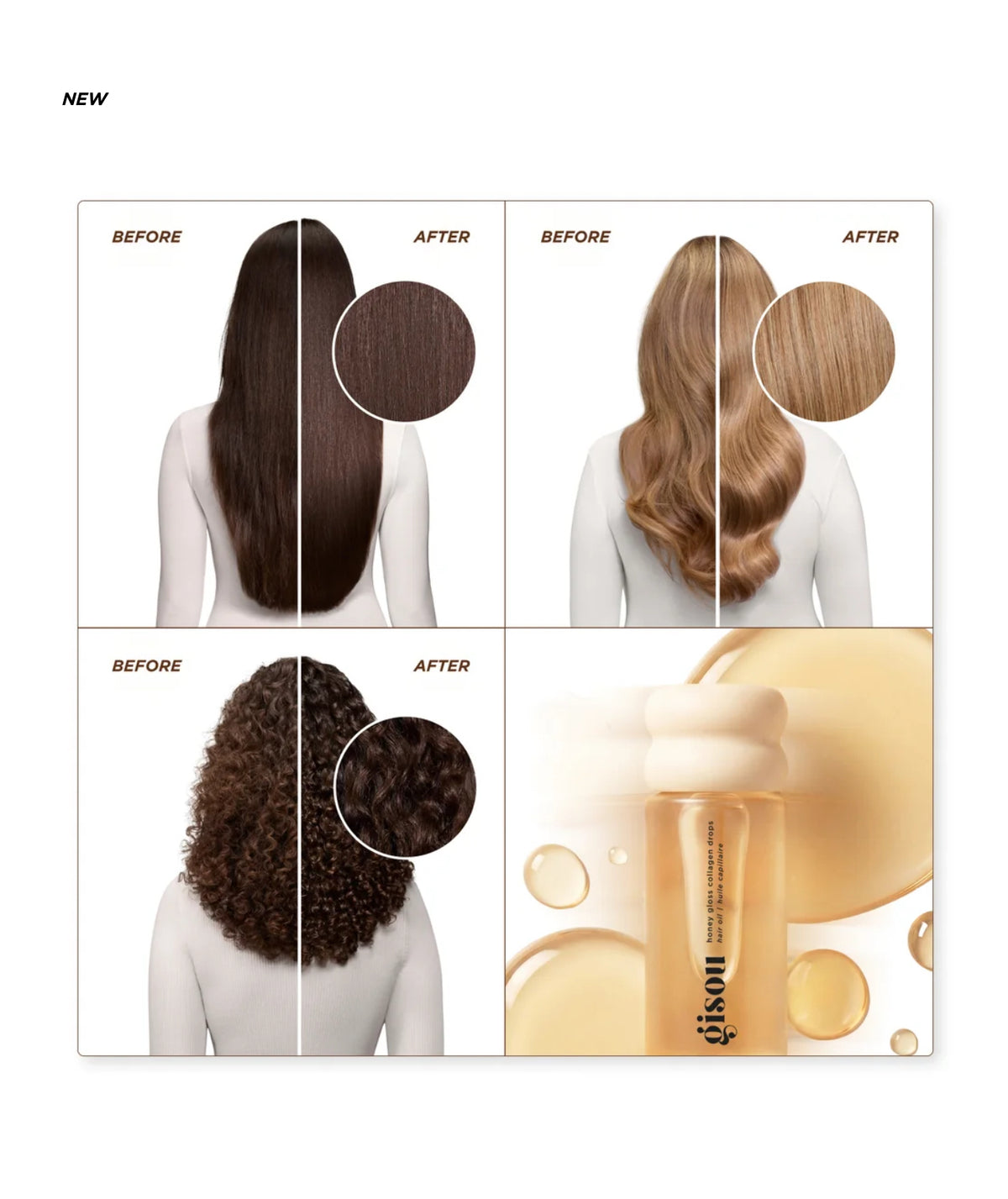 GISOU HONEY GLOSS COLLAGEN DROPS HAIR OIL *PRE ORDER*