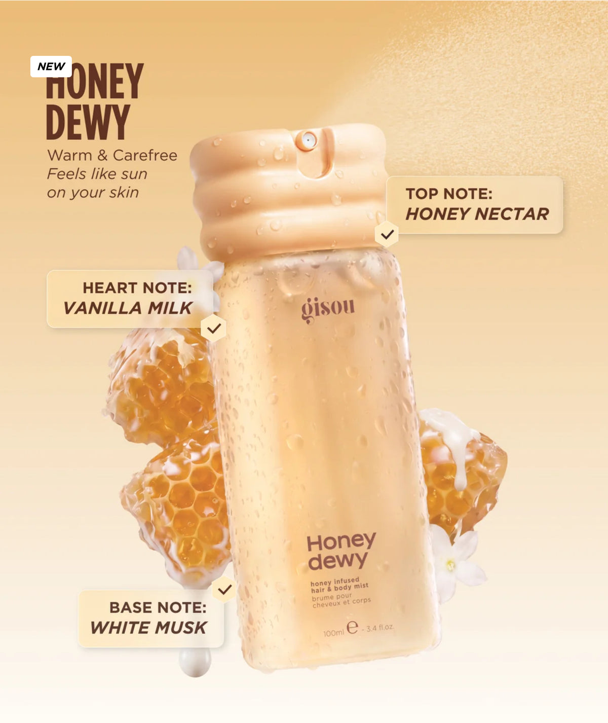 GISOU HONEY INFUSED HAIR & BODY MIST *PRE ORDER*
