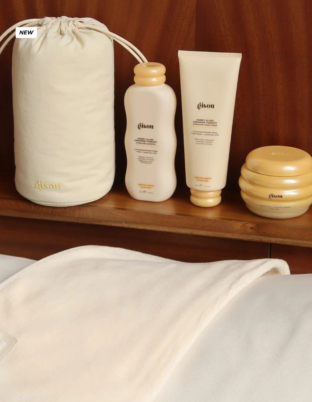 GISOU HONEY GLOSS MICROFIBER HAIR TOWEL