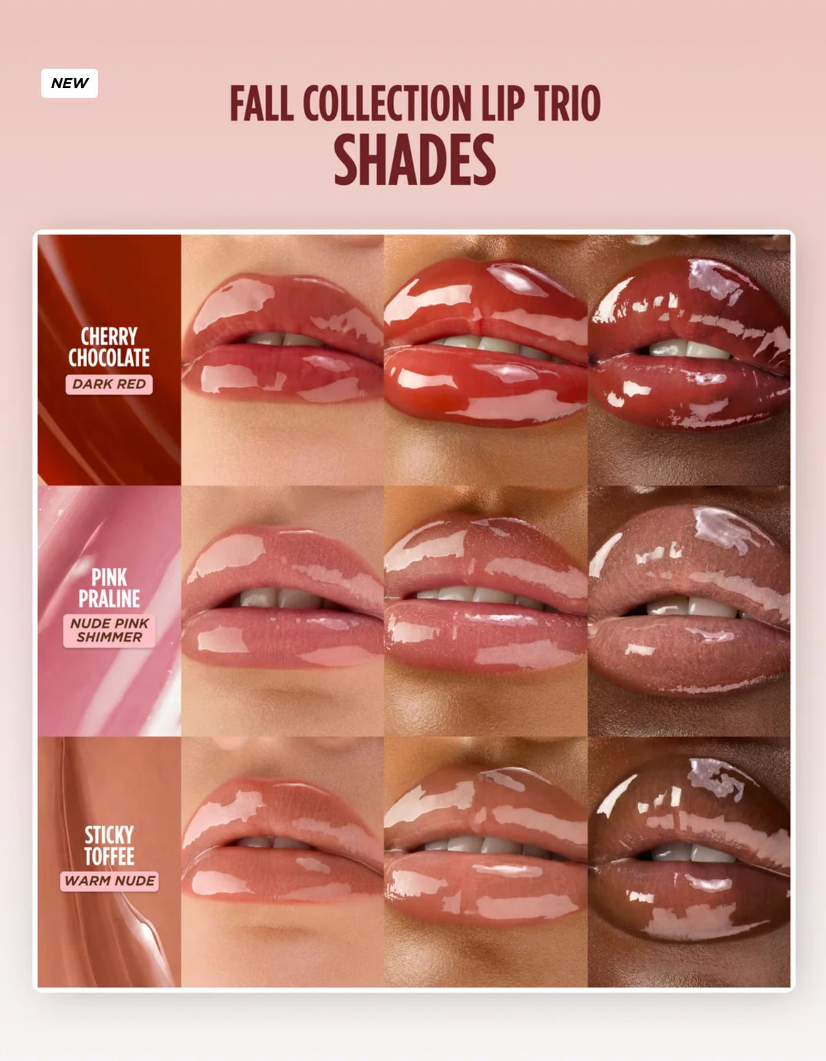 GISOU FALL COLLECTION LIP TRIO *PRE ORDER*