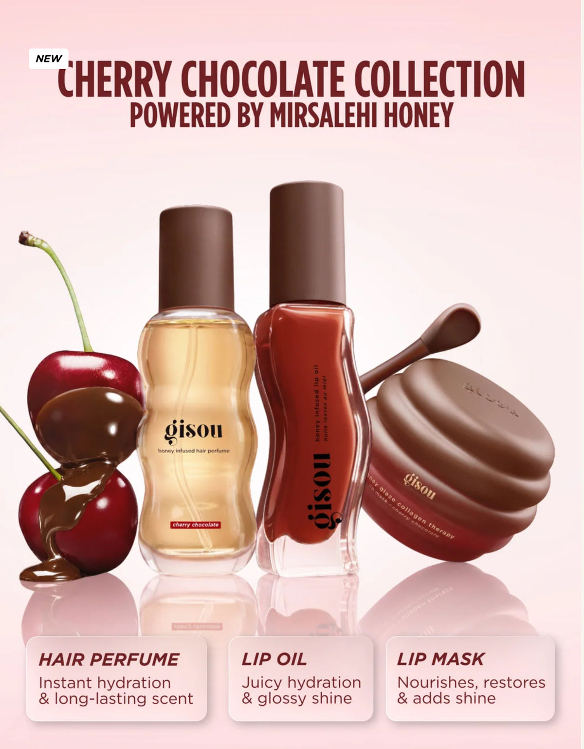 GISOU CHERRY CHOCOLATE TRIO *PRE ORDER*