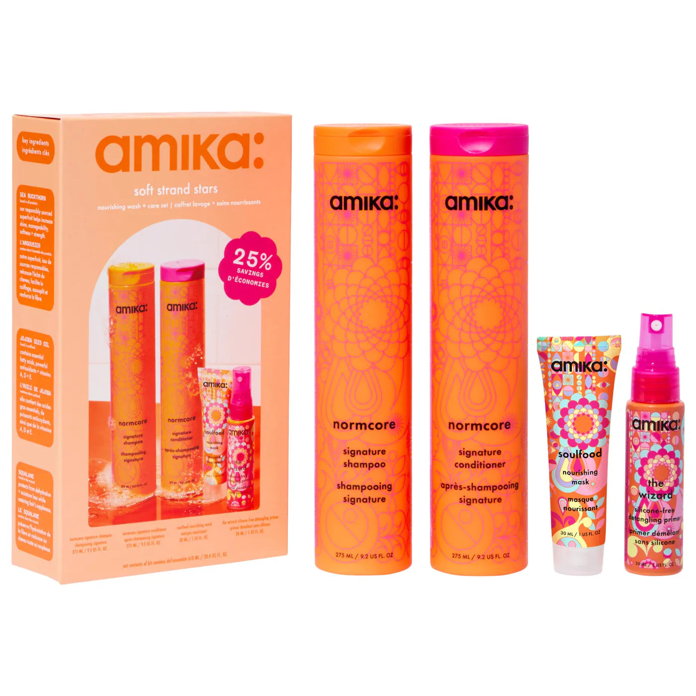 AMIKA Soft Strand Stars Nourishing Shampoo + Conditioner Set *PRE ORDER*