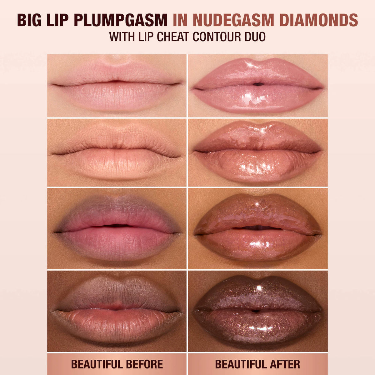 CHARLOTTE TILBURY Mini Big Lip Plumpgasm Plumping Lip Gloss Trio Makeup Gift Set *PRE ORDER*