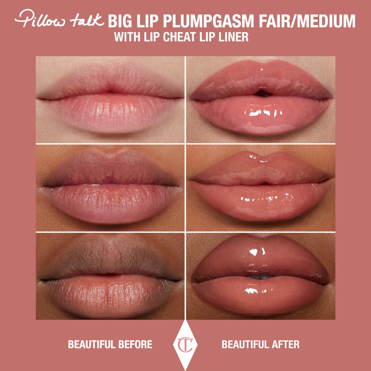 CHARLOTTE TILBURY Mini Big Lip Plumpgasm Plumping Lip Gloss Trio Makeup Gift Set *PRE ORDER*