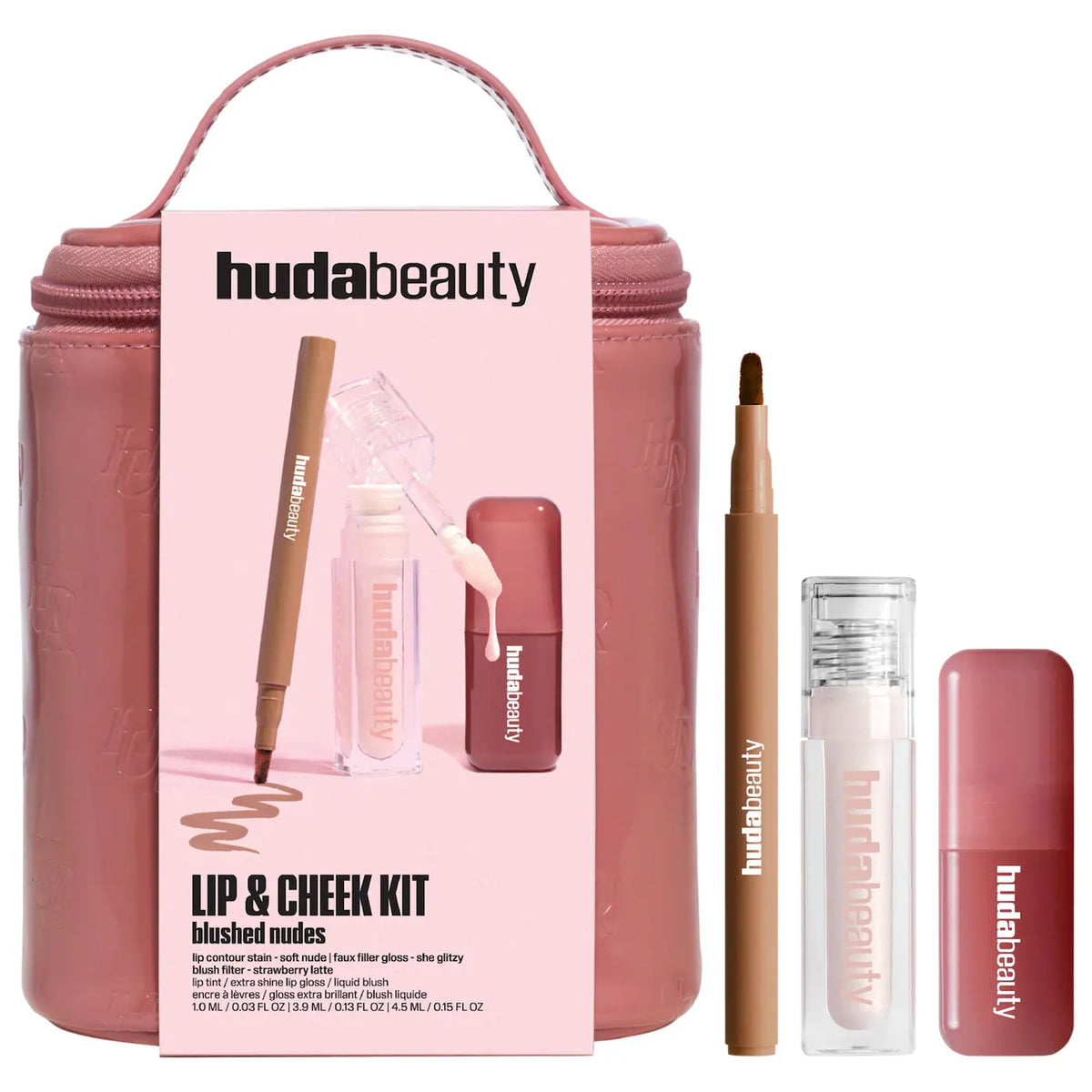 HUDA BEAUTY Blushed Nudes Lip & Cheek Kit *PRE ORDER*