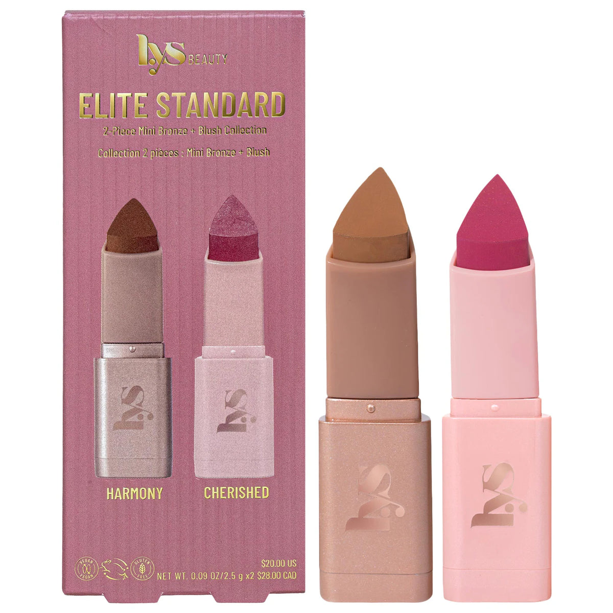 LYS BEAUTY Mini Elite Standard 2-piece Bronze + Blush Collection *PRE ORDER*