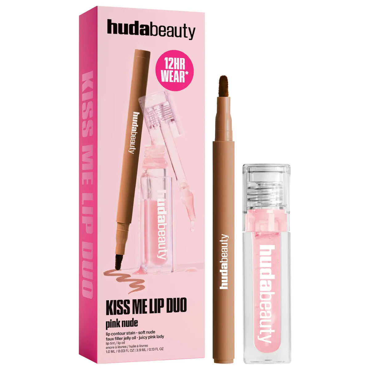 HUDA BEAUTY Kiss Me Lip Contour Stain and Lip Jelly Gift Set *PRE ORDER*