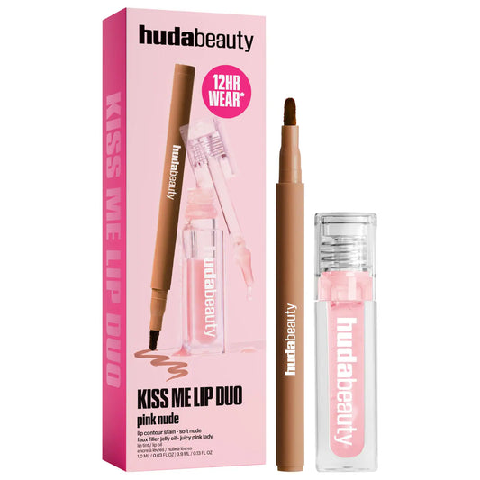 HUDA BEAUTY Kiss Me Lip Contour Stain and Lip Jelly Gift Set *PRE ORDER*