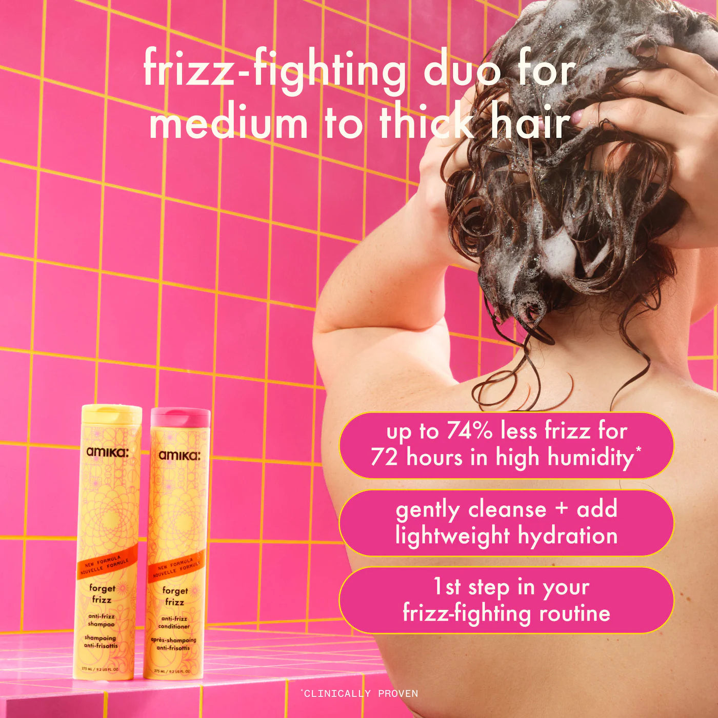 AMIKA Forget Frizz Anti-Frizz Shampoo *PRE ORDER*