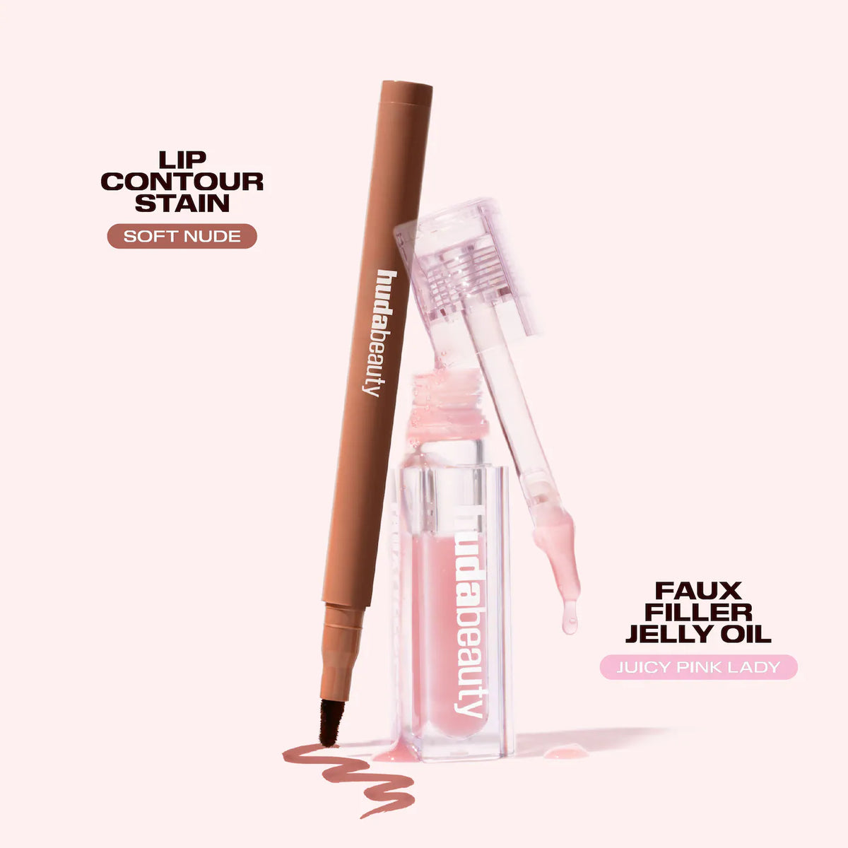 HUDA BEAUTY Kiss Me Lip Contour Stain and Lip Jelly Gift Set *PRE ORDER*