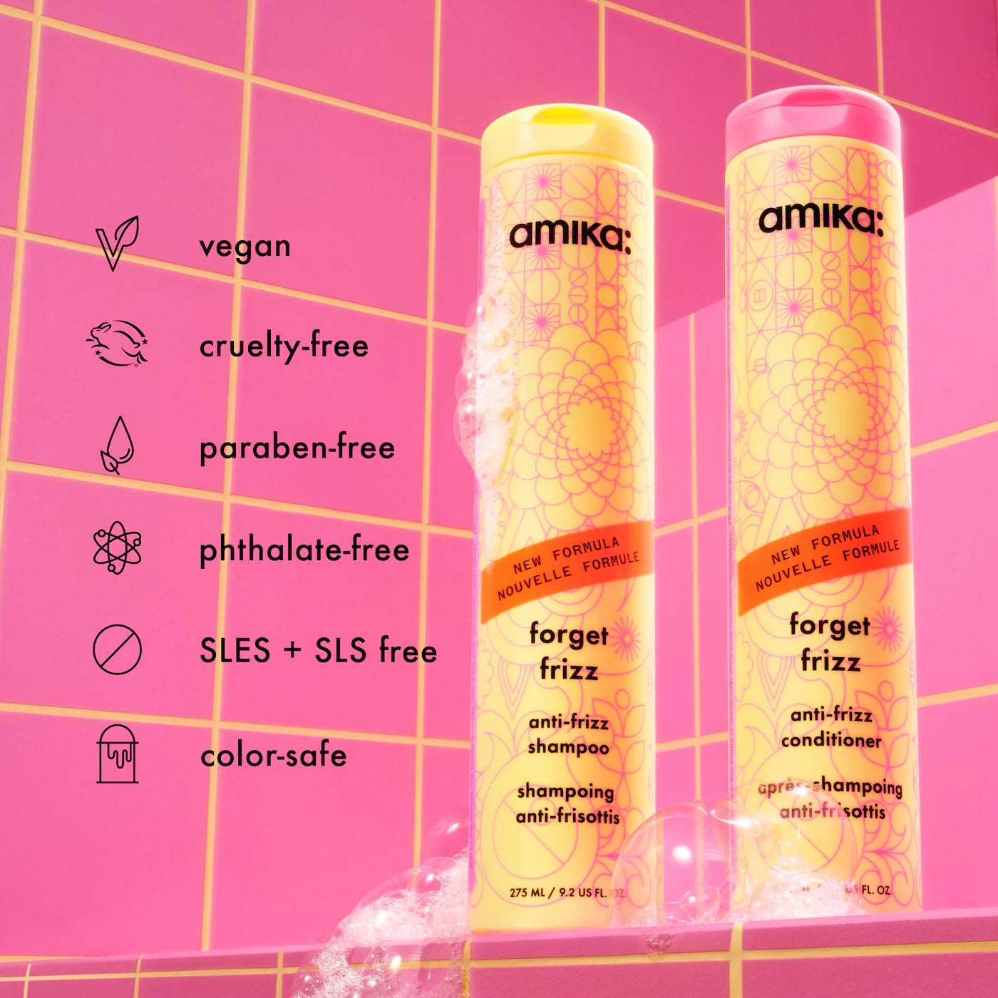AMIKA Forget Frizz Anti-Frizz Shampoo *PRE ORDER*