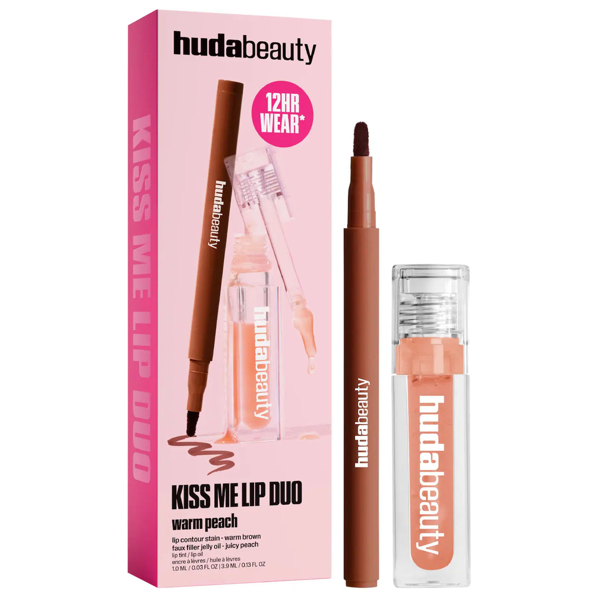 HUDA BEAUTY Kiss Me Lip Contour Stain and Lip Jelly Gift Set *PRE ORDER*