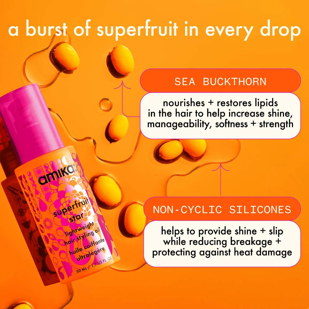 AMIKA Superfruit Star Lightweight Hair Styling Oil *PRE ORDER*