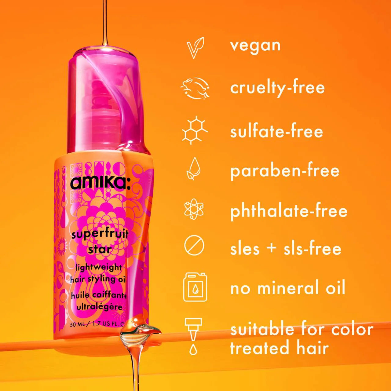 AMIKA Superfruit Star Lightweight Hair Styling Oil *PRE ORDER*