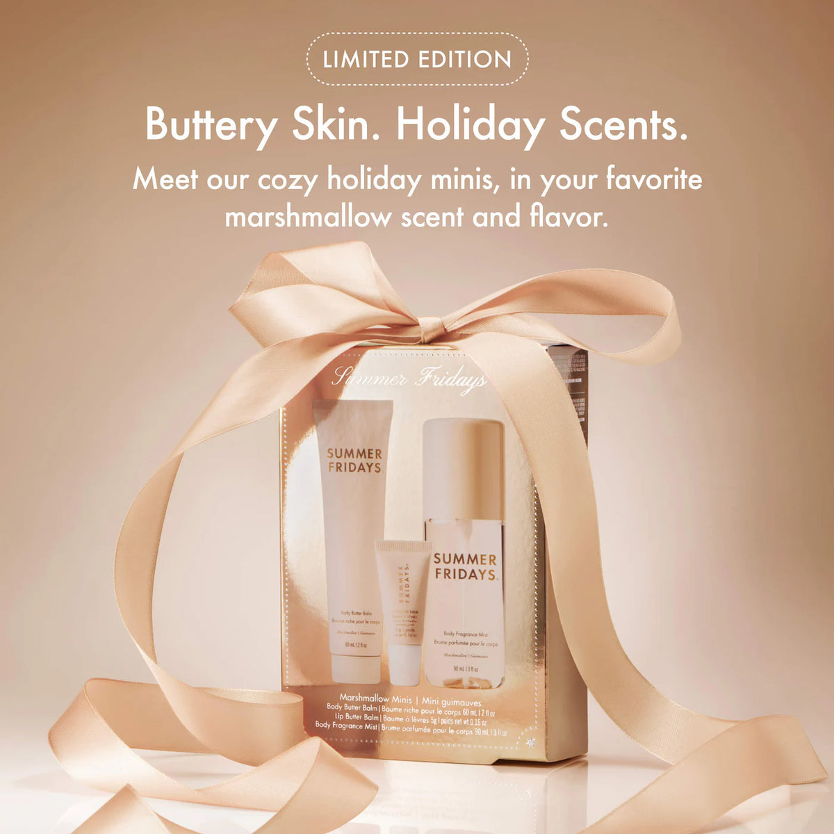 SUMMER FRIDAYS Marshmallow Minis - Body and Lip Set