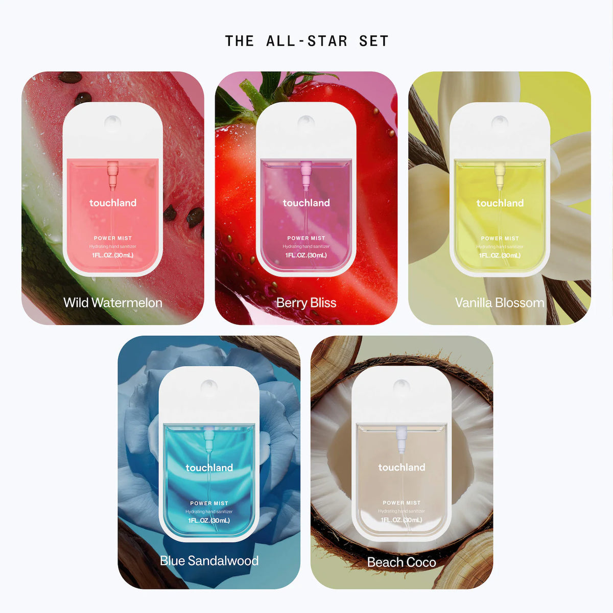 TOUCHLAND The All-Star Power Mist Hand Sanitizer Gift Set *PRE ORDER*