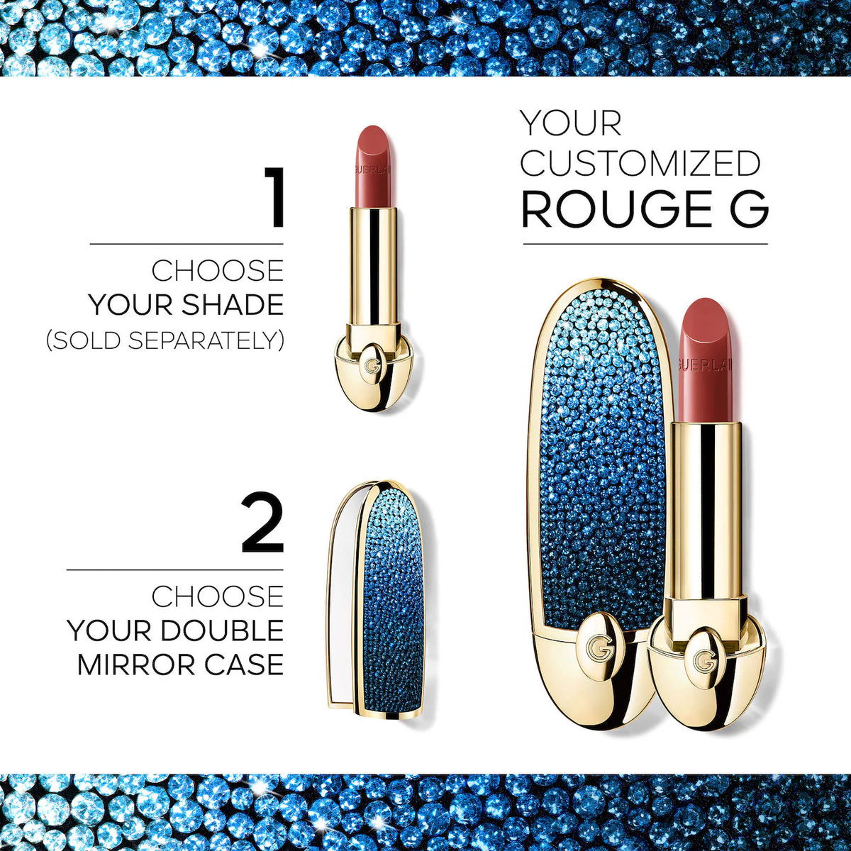 GUERLAIN Rouge G Customizable Satin & Velvet Matte Lipstick *PRE ORDER*