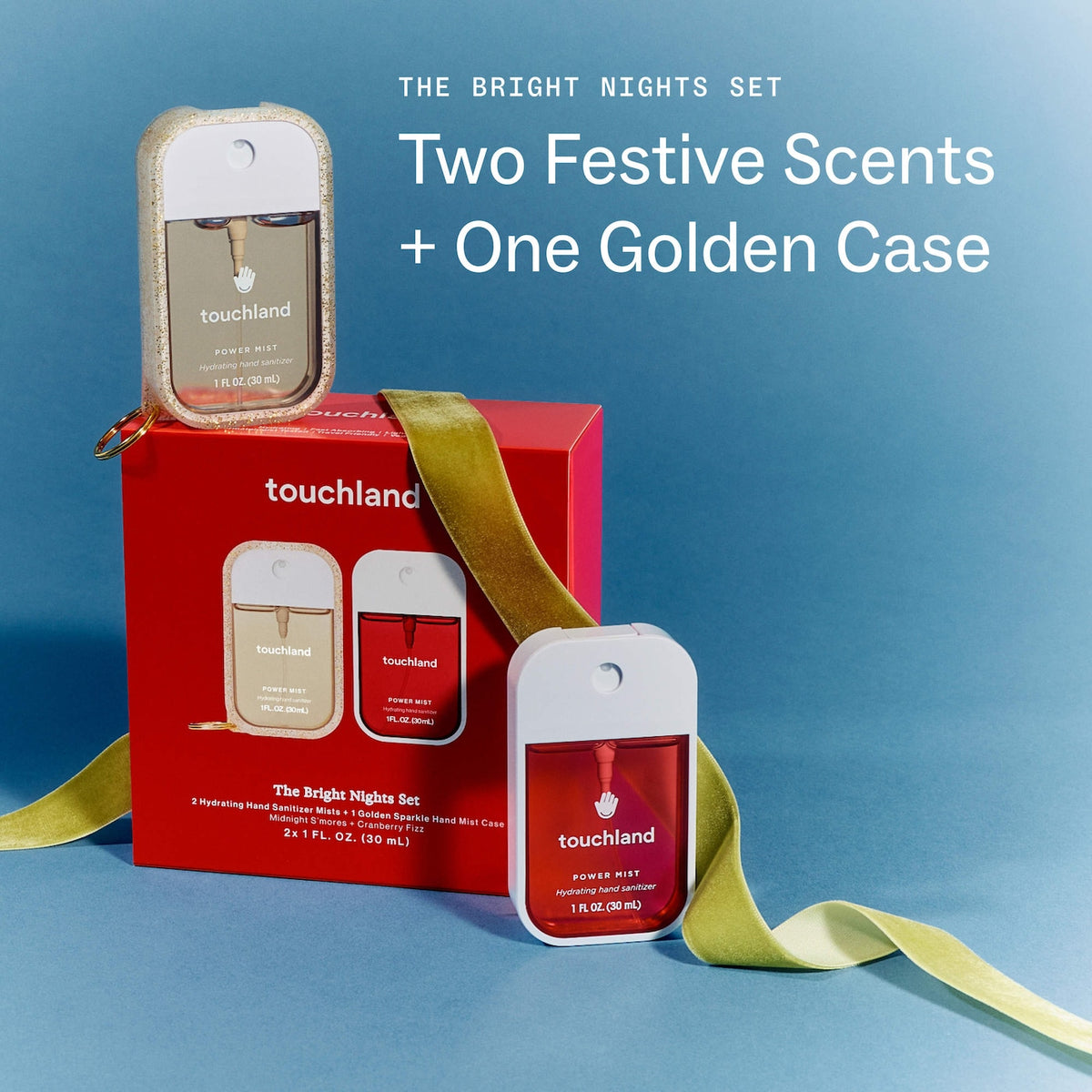 TOUCHLAND Special Edition Bright Nights Hand Sanitizer 2-Pack + Case *PRE ORDER*
