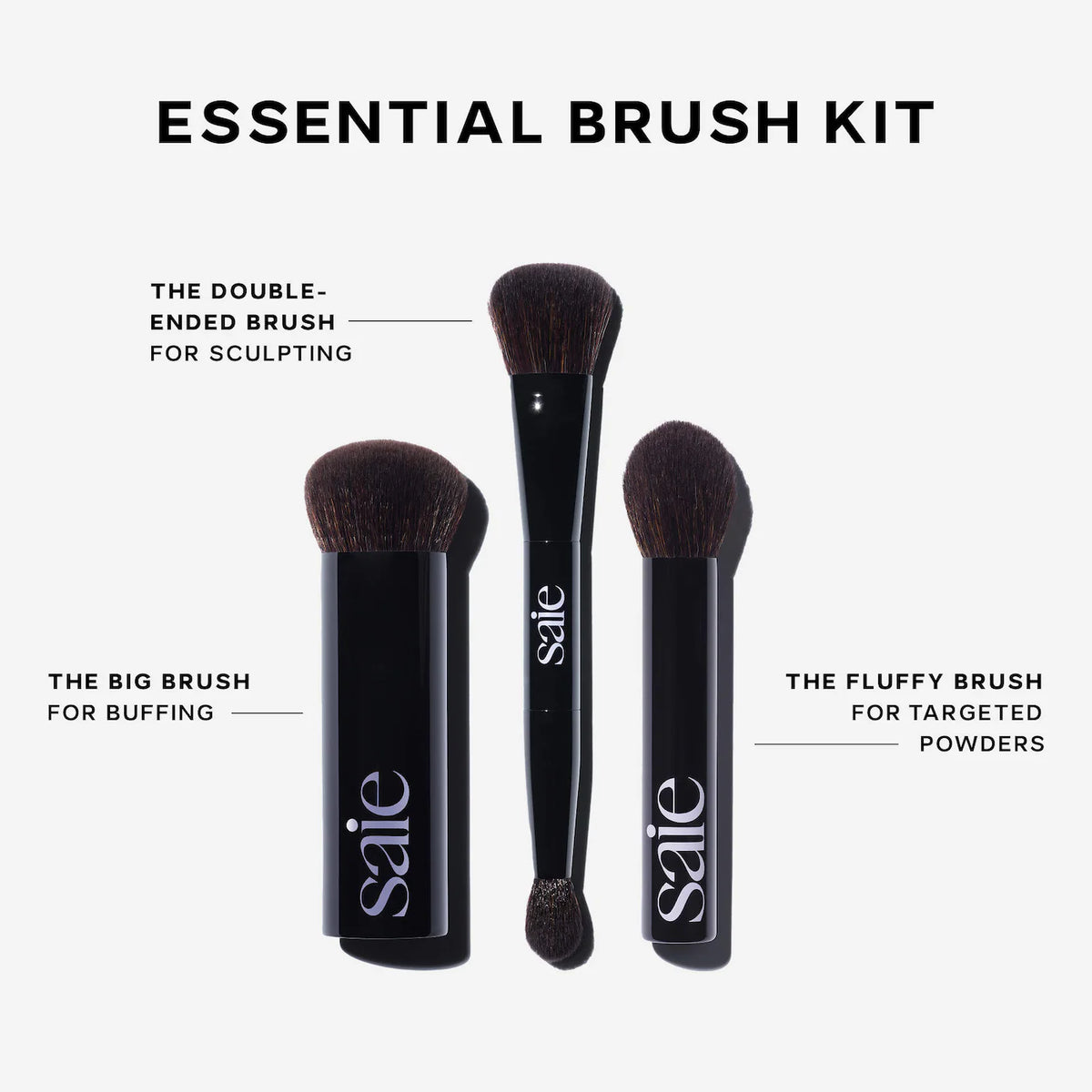 SAIE Brush Essentials Makeup Brush Gift Set with Travel Case *PRE ORDER*