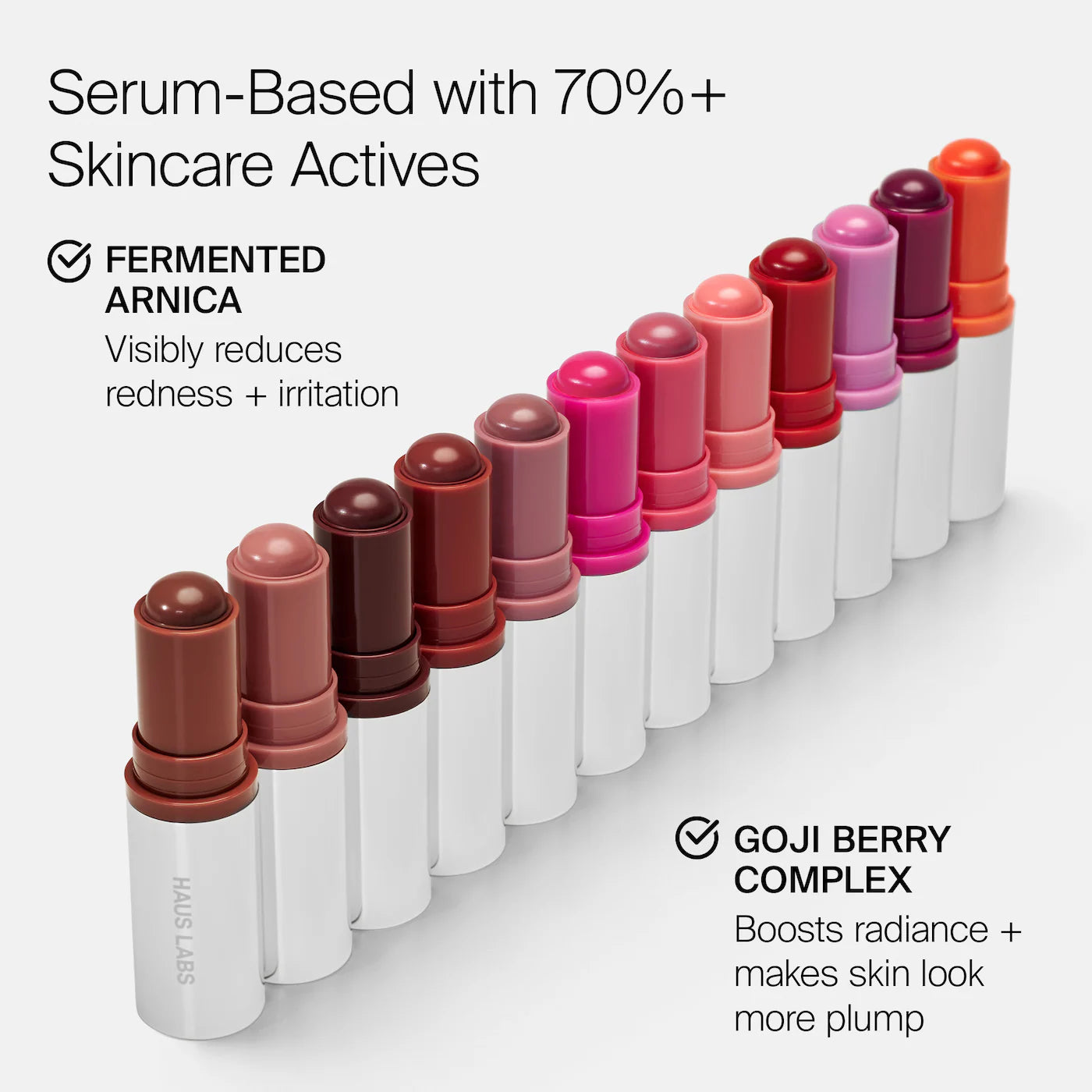 HAUS LABS Color Fuse Longwear Hydrating Glassy Lip + Cheek Blush Balm Stick *PRE ORDER*