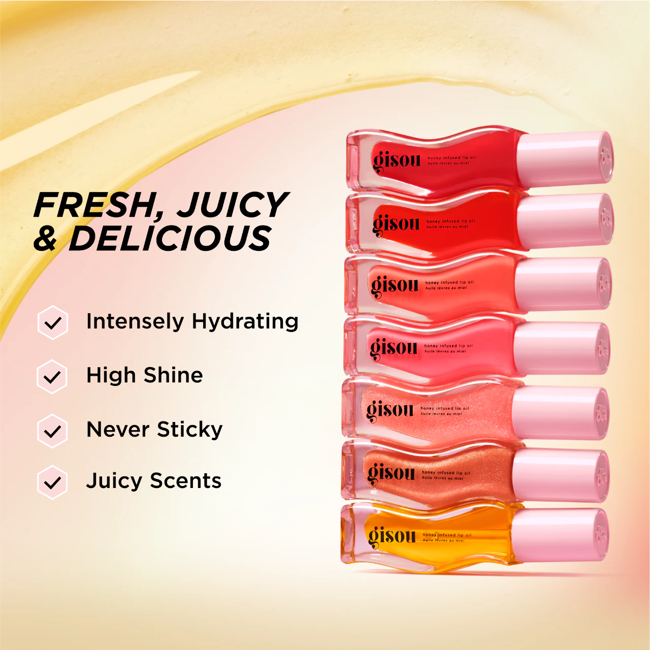 GISOU Honey Infused Hydrating Lip Oil