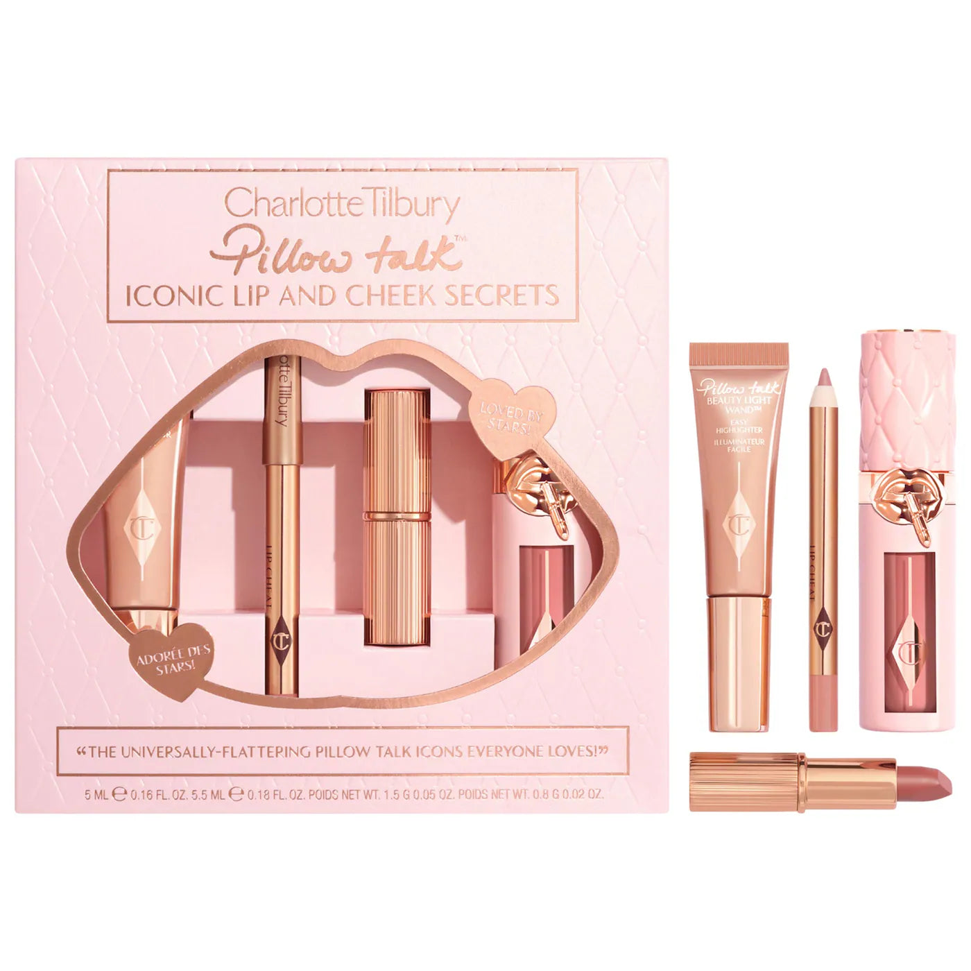 CHARLOTTE TILBURY Pillow Talk Lip & Cheek Secrets Set