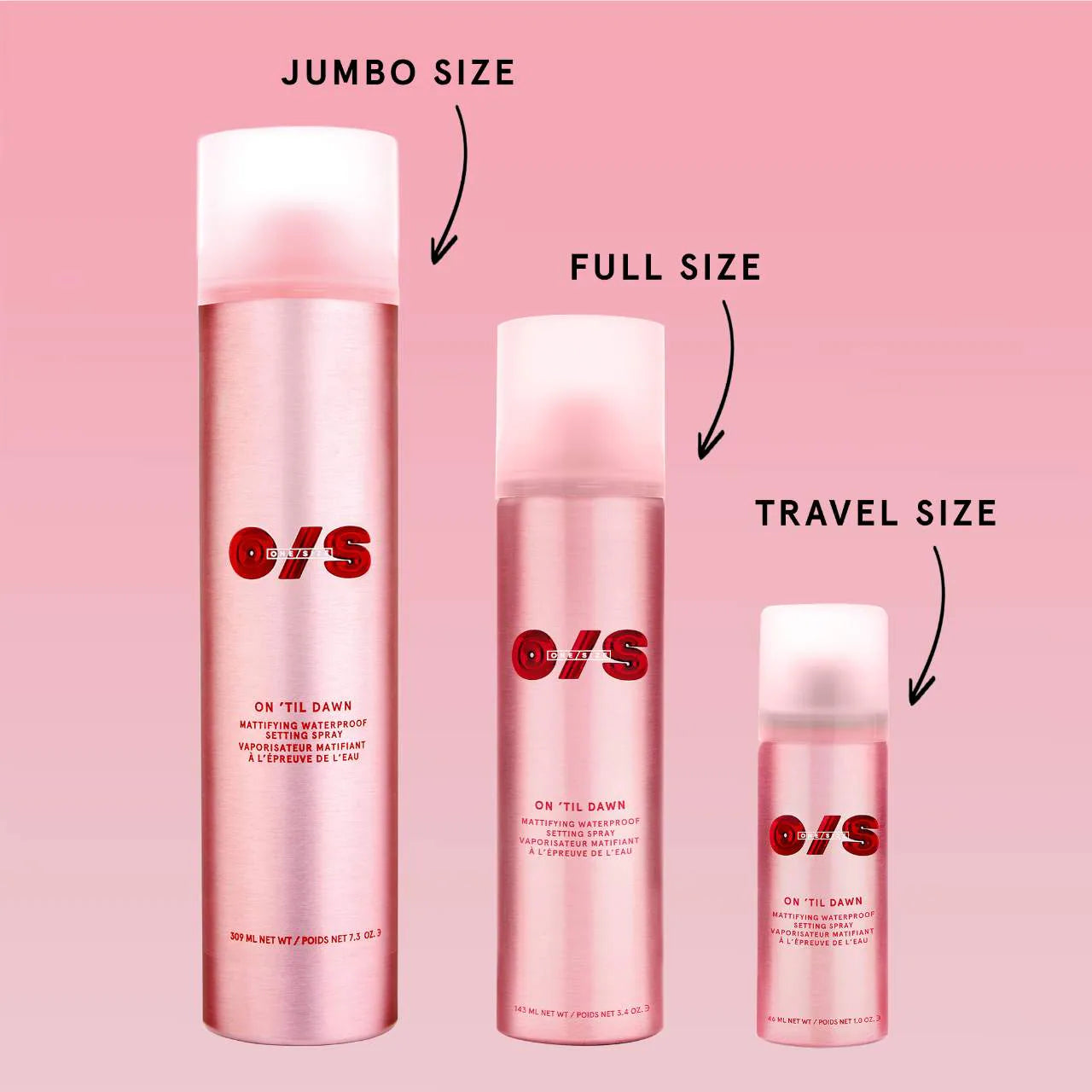 ONE SIZE On 'Til Dawn Mattifying Waterproof Setting Spray